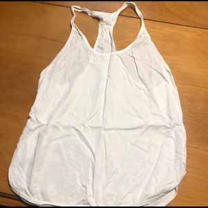 Lululemon white running racer back singlet EUC